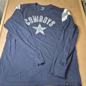 47 Men's Blue Long Sleeve Dallas Cowboys Shirt 2473/725